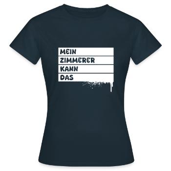 Zimmerer - Frauen T-Shirt - Navy - Vorne - AI Model Female 172 dark (172cm)