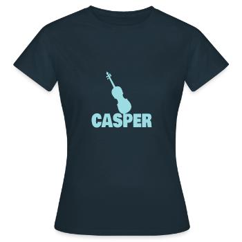 Bratsche Casper - Frauen T-Shirt - Navy - Vorne - AI Model Female 172 dark (172cm)