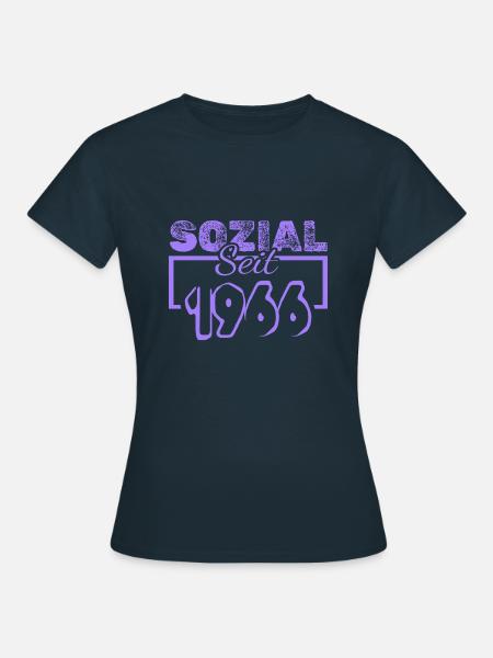 Sozial 1966 - Frauen T-Shirt - Navy