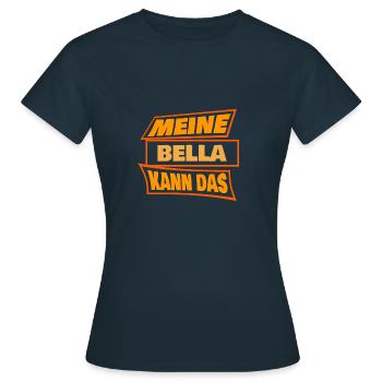 Bella Bella - Frauen T-Shirt - Navy - Vorne - AI Model Female 172 dark (172cm)