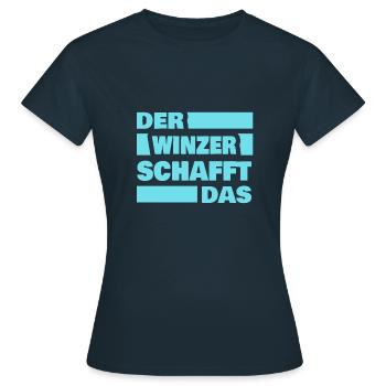 Winemakers as work - Women's T-Shirt - navy - Front - AI Model Female 172 dark (172cm)