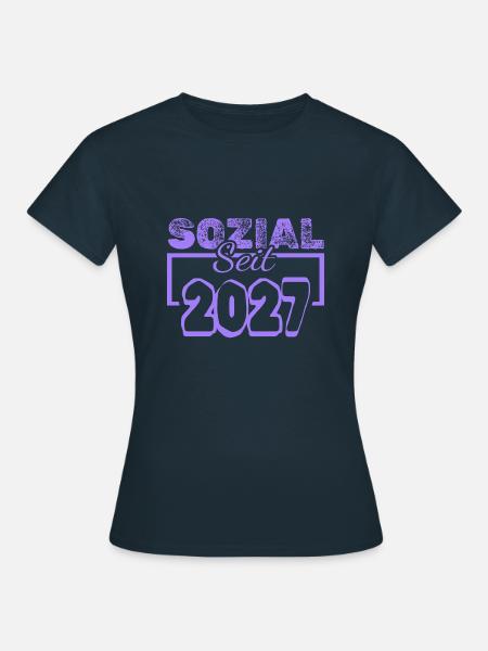 Sozial 2027 - Frauen T-Shirt - Navy