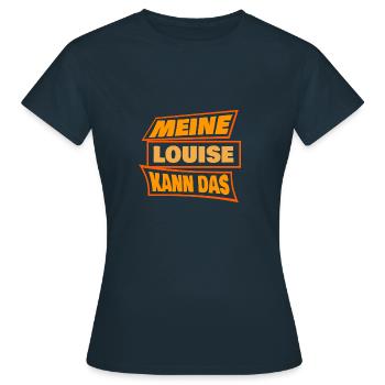 Louise Louise - Frauen T-Shirt - Navy - Vorne - AI Model Female 172 dark (172cm)