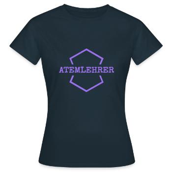 Instructeur de respiration de travail - T-shirt Femme - marine - Devant - AI Model Female 172 dark (172cm)