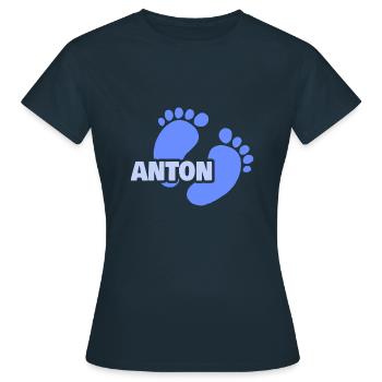 Birth Anton - Women's T-Shirt - navy - Front - AI Model Female 172 dark (172cm)