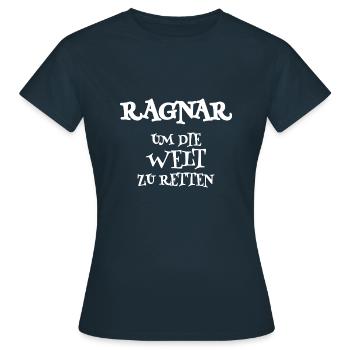 Savior Ragnar - Women's T-Shirt - navy - Front - AI Model Female 172 dark (172cm)