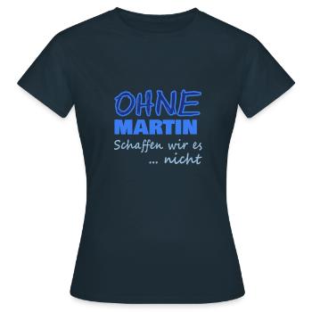 Martin Martin - Frauen T-Shirt - Navy - Vorne - AI Model Female 172 dark (172cm)