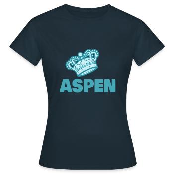 Aspen - Frauen T-Shirt - Navy - Vorne - AI Model Female 172 dark (172cm)