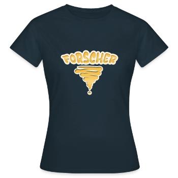 Gift for Researcher - Women's T-Shirt - navy - Front - AI Model Female 172 dark (172cm)