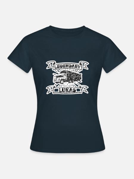 Vorname Lukas - Frauen T-Shirt - Navy