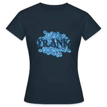 Gift for Frank - Women's T-Shirt - navy - Front - AI Model Female 172 dark (172cm)