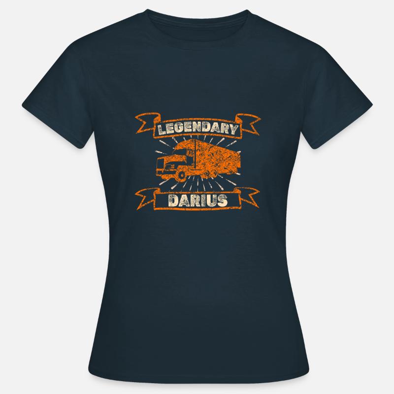 Lastbil Darius - Dame-T-shirt - marineblå