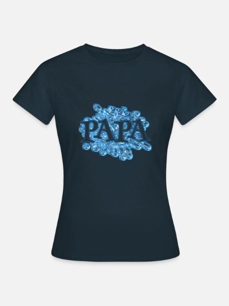 papa papa - Frauen T-Shirt - Navy