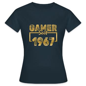 PC 1967 - Frauen T-Shirt - Navy - Vorne - AI Model Female 172 dark (172cm)
