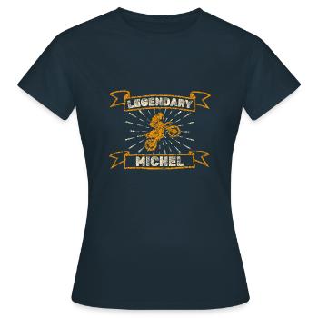 Michel - T-shirt Femme - marine - Devant - AI Model Female 172 dark (172cm)