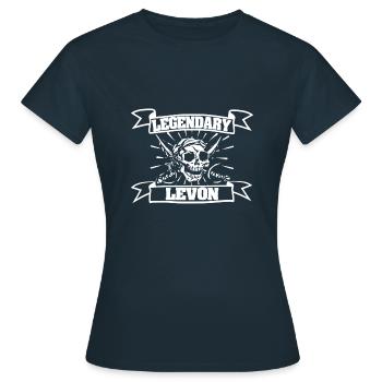 Geschenk für Levon - Frauen T-Shirt - Navy - Vorne - AI Model Female 172 dark (172cm)