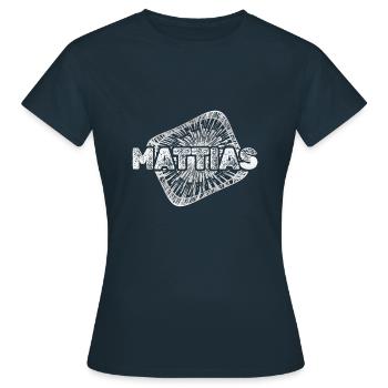 Mattias de poussière d’étoiles - T-shirt Femme - marine - Devant - AI Model Female 172 dark (172cm)