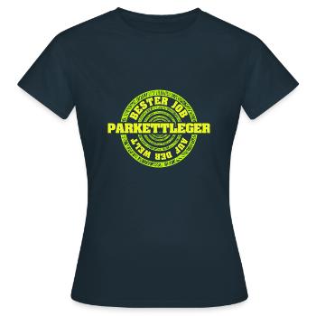 Parquet layers - Women's T-Shirt - navy - Front - AI Model Female 172 dark (172cm)