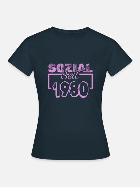 seit 1980 - Frauen T-Shirt - Navy