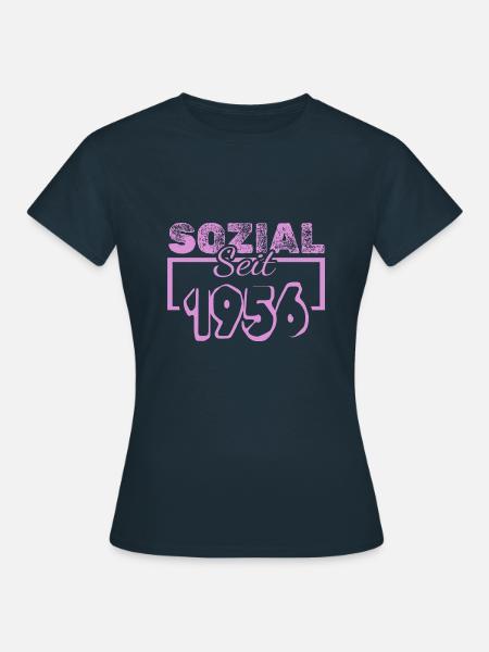 Sozial 1956 - Frauen T-Shirt - Navy