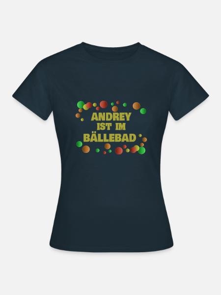 Bälle AnDRey - Frauen T-Shirt - Navy