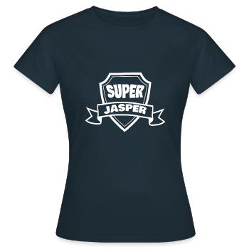 Jasper as a first name - Women's T-Shirt - navy - Front - AI Model Female 172 dark (172cm)