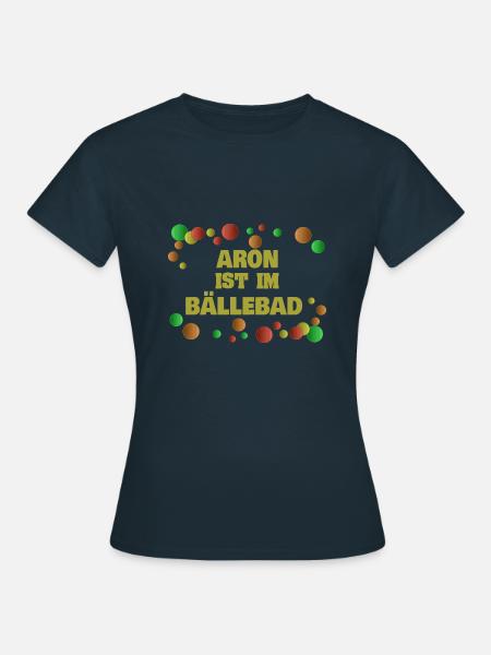 Bälle Aron - Frauen T-Shirt - Navy