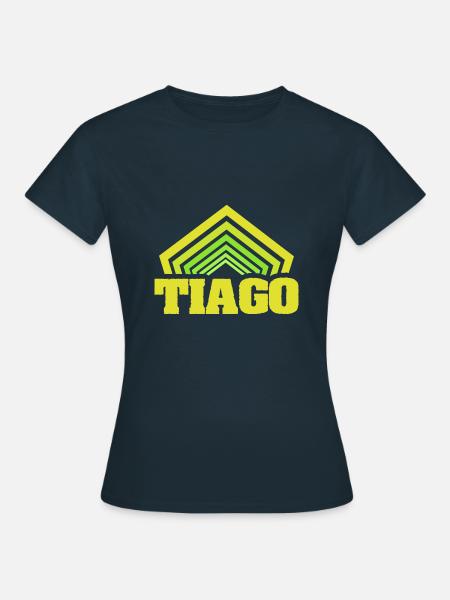 Vorname Tiago - Frauen T-Shirt - Navy