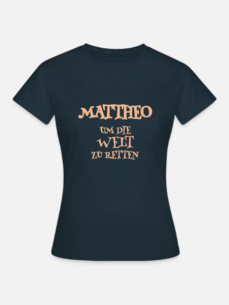Helfer Mattheo - Frauen T-Shirt - Navy