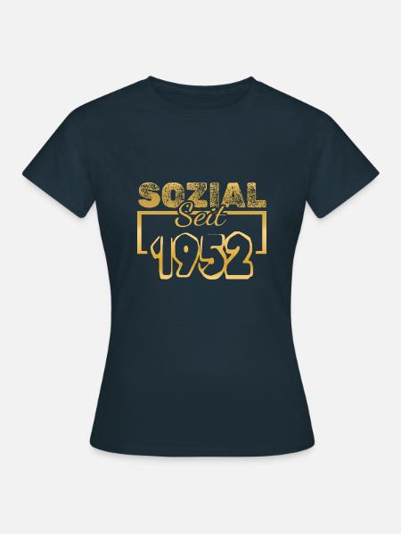 Sozial 1952 - Frauen T-Shirt - Navy
