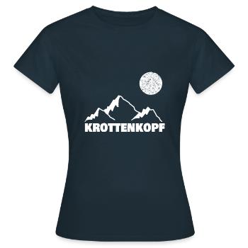 Bergsport krottenkopf - Frauen T-Shirt - Navy - Vorne - AI Model Female 172 dark (172cm)