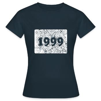 1999 1999 - T-shirt Femme - marine - Devant - AI Model Female 172 dark (172cm)