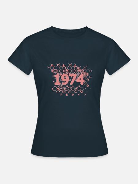 Jahreszahl 1974 - Frauen T-Shirt - Navy