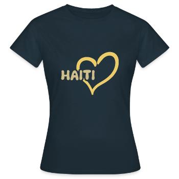 Haïti Haïti - T-shirt Femme - marine - Devant - AI Model Female 172 dark (172cm)