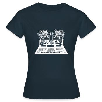 Cadeaux pour audiophiles et ingénieurs du son - T-shirt Femme - marine - Devant - AI Model Female 172 dark (172cm)
