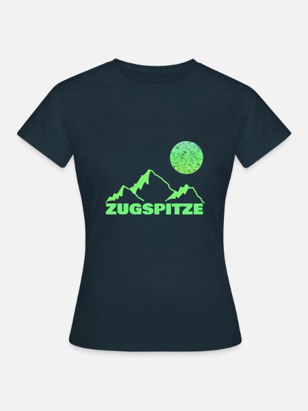 Berg Bergsteigen Klettern Zugspitze - Frauen T-Shirt - Navy