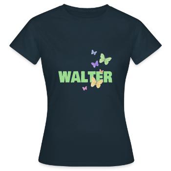 Geschenk für Walter - Frauen T-Shirt - Navy - Vorne - AI Model Female 172 dark (172cm)