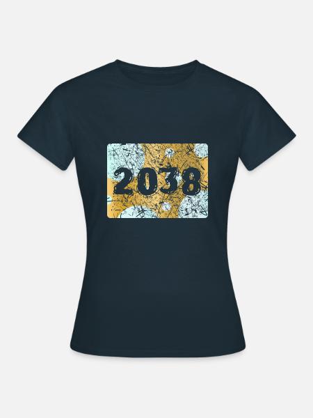 Zahl 2038 - Frauen T-Shirt - Navy