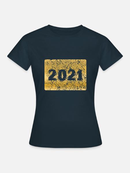 Zahl 2021 - Frauen T-Shirt - Navy