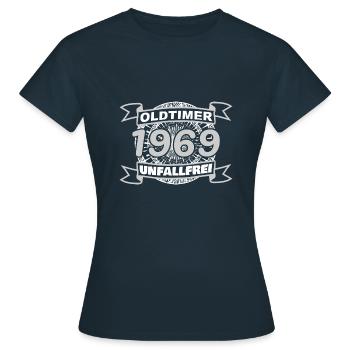 Sans accident 1969 - T-shirt Femme - marine - Devant - AI Model Female 172 dark (172cm)