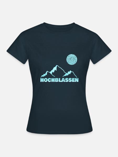 Bergsport Hochblassen - Frauen T-Shirt - Navy