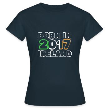 Ireland 2017 - Women's T-Shirt - navy - Front - AI Model Female 172 dark (172cm)