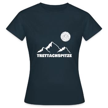 Bergsport trettachspitze - Frauen T-Shirt - Navy - Vorne - AI Model Female 172 dark (172cm)