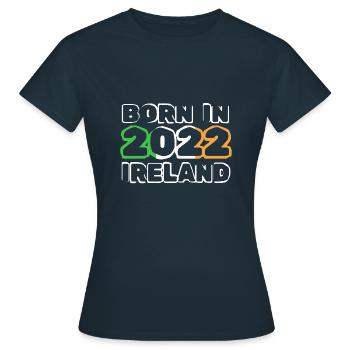 2022 - Women's T-Shirt - navy - Front - AI Model Female 172 dark (172cm)