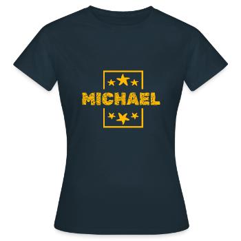 Cadeau pour Michael - T-shirt Femme - marine - Devant - AI Model Female 172 dark (172cm)