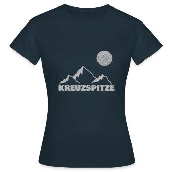 Dentelle croisée - T-shirt Femme - marine - Devant - AI Model Female 172 dark (172cm)