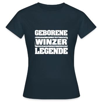 Gift for winemakers - Women's T-Shirt - navy - Front - AI Model Female 172 dark (172cm)