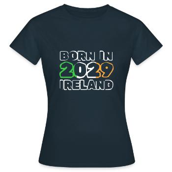 2029 - Women's T-Shirt - navy - Front - AI Model Female 172 dark (172cm)