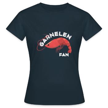 Crevettes crevettes crevettes cadeau aquariophile - T-shirt Femme - marine - Devant - AI Model Female 172 dark (172cm)