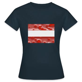 Autriche - T-shirt Femme - marine - Devant - AI Model Female 172 dark (172cm)
